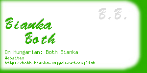 bianka both business card